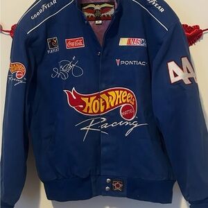 Vintage 90s Hot Wheels Racing NASCAR Jeff Hamilton JH Designs Jacket Rare XL
